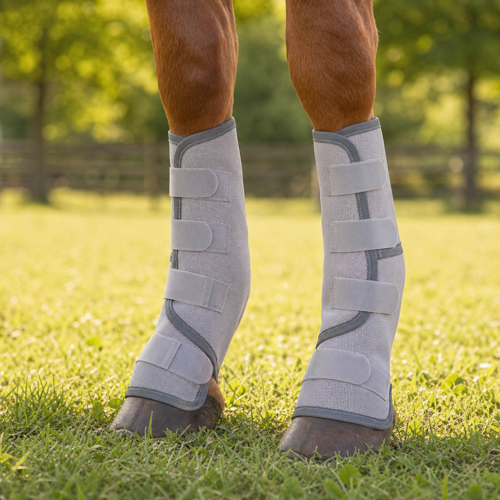 AeroGuard breathable mesh fly boots for horse legs - product image 02