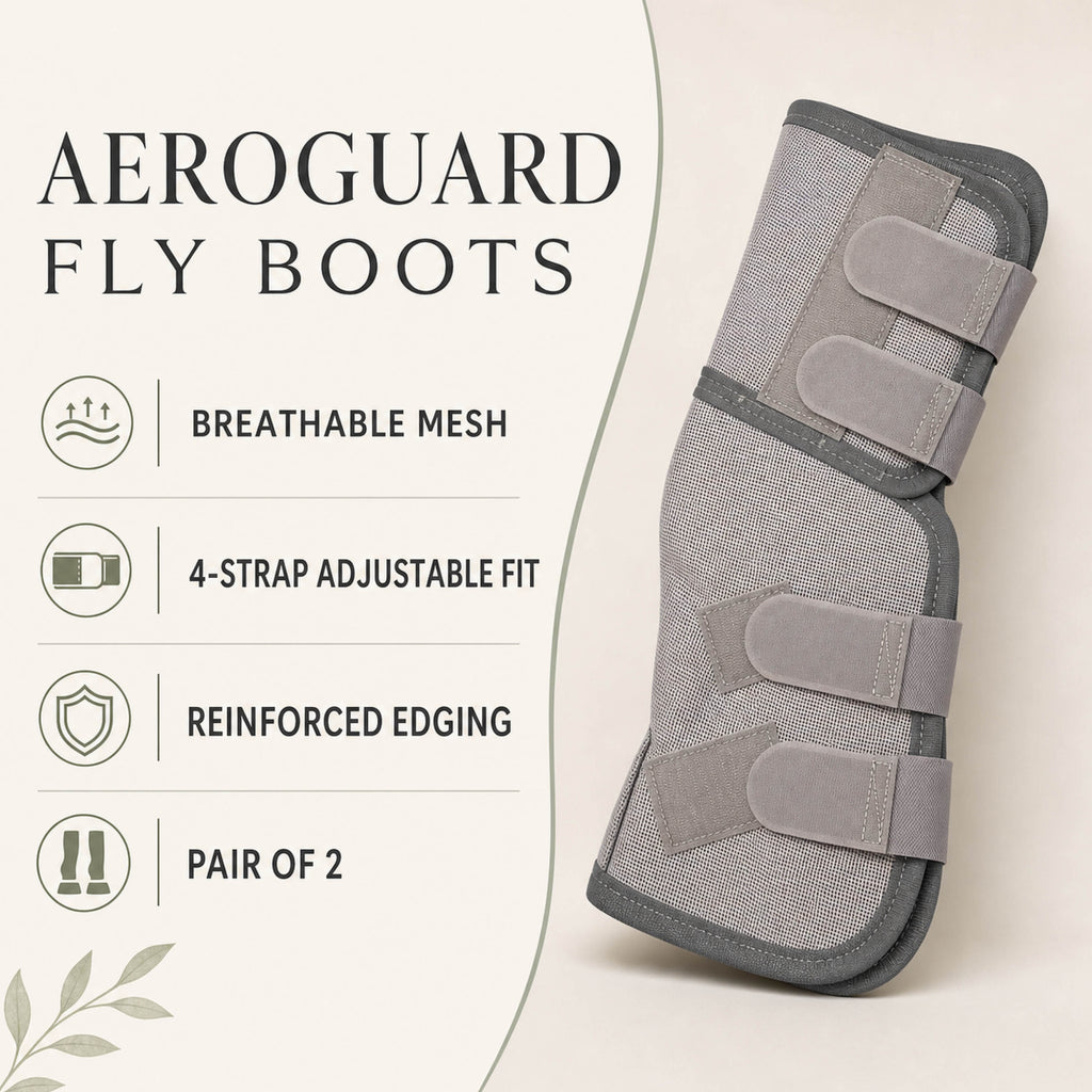 AeroGuard breathable mesh fly boots for horse legs - product image 03