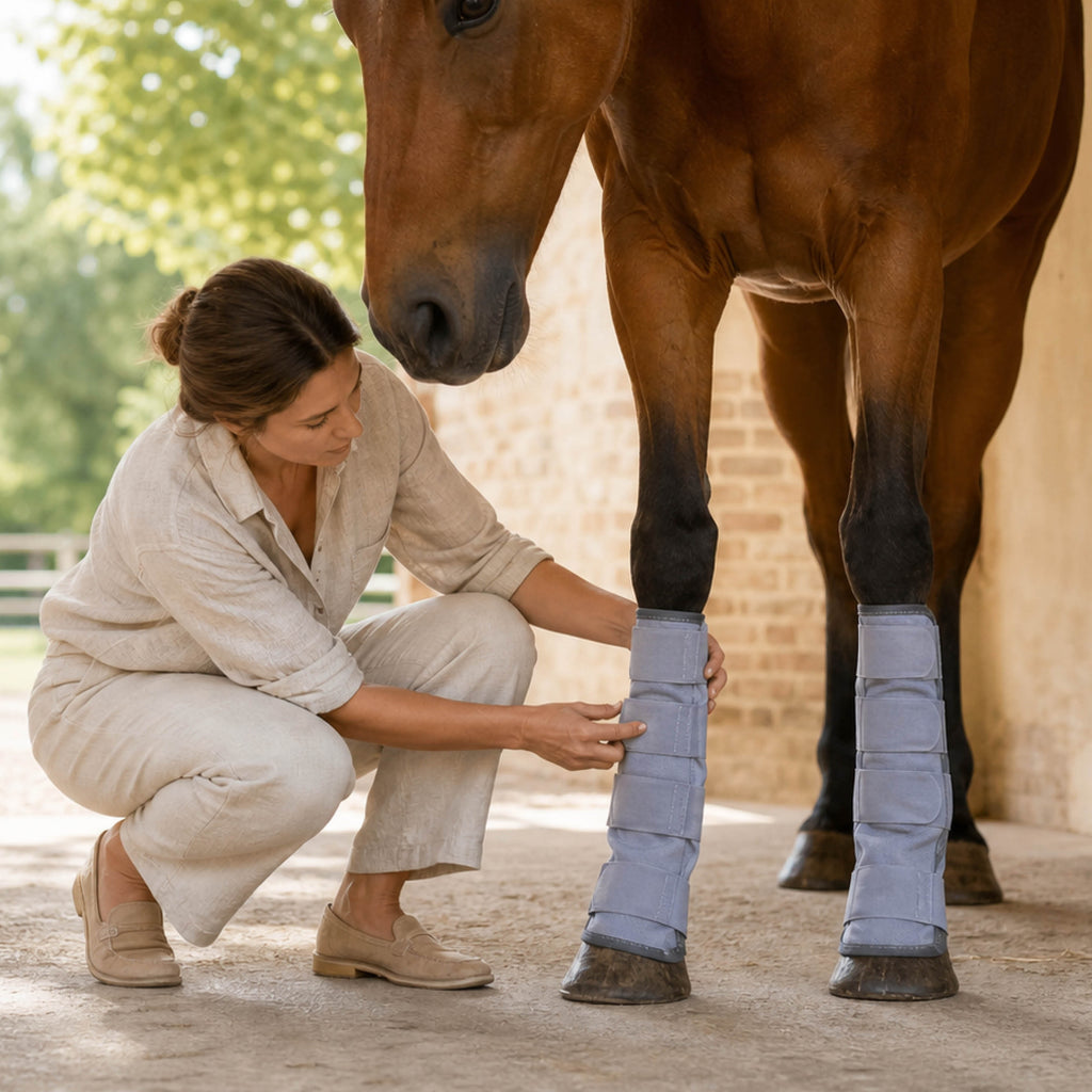 AeroGuard breathable mesh fly boots for horse legs - product image 07