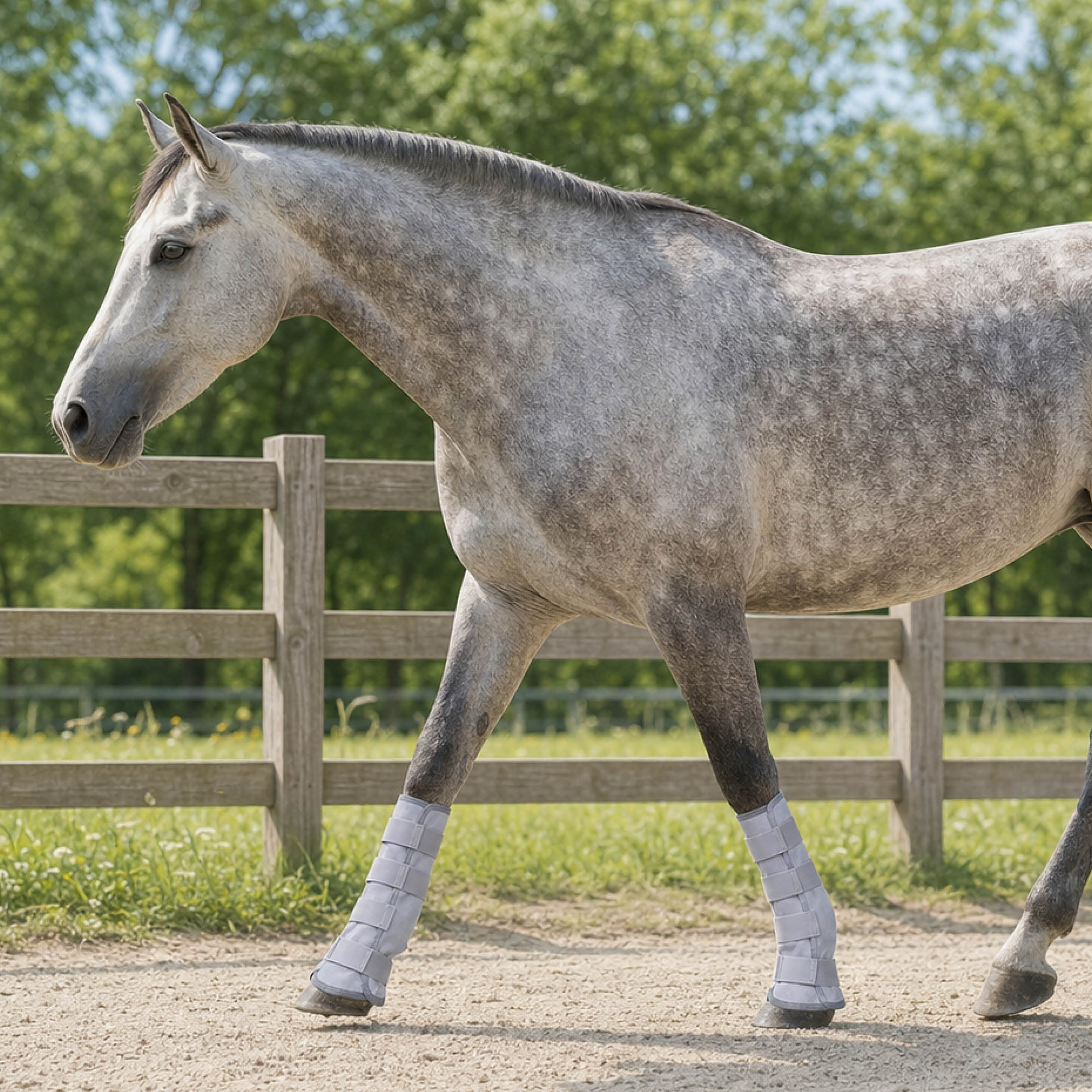 AeroGuard breathable mesh fly boots for horse legs - product image 08