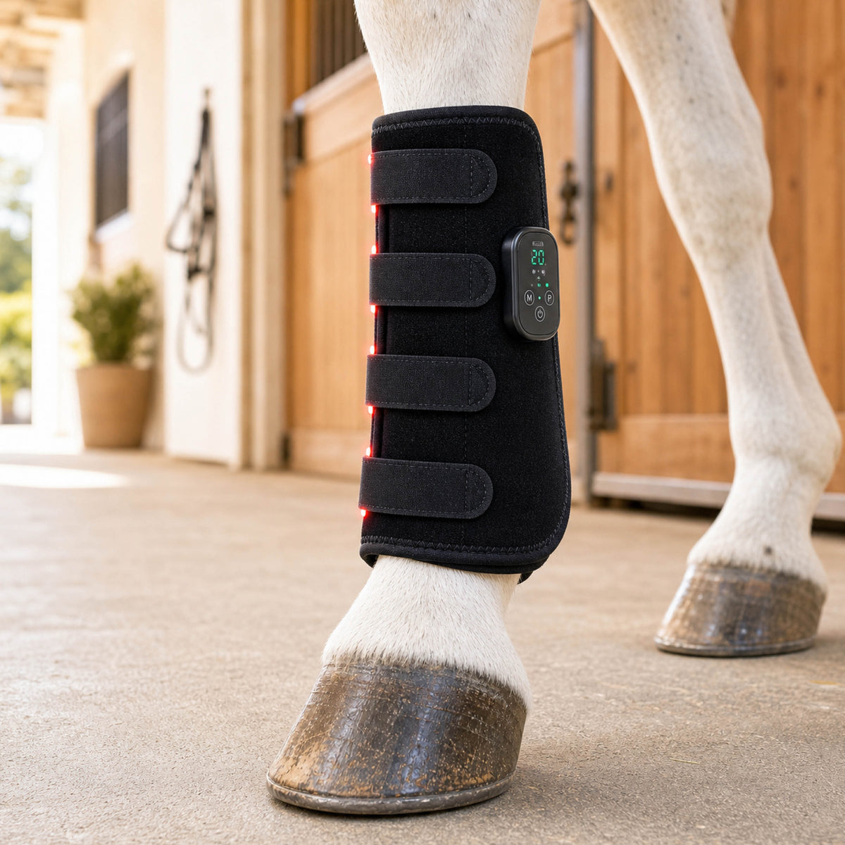Stride Glow equine red and near-infrared light leg wrap - product image 05