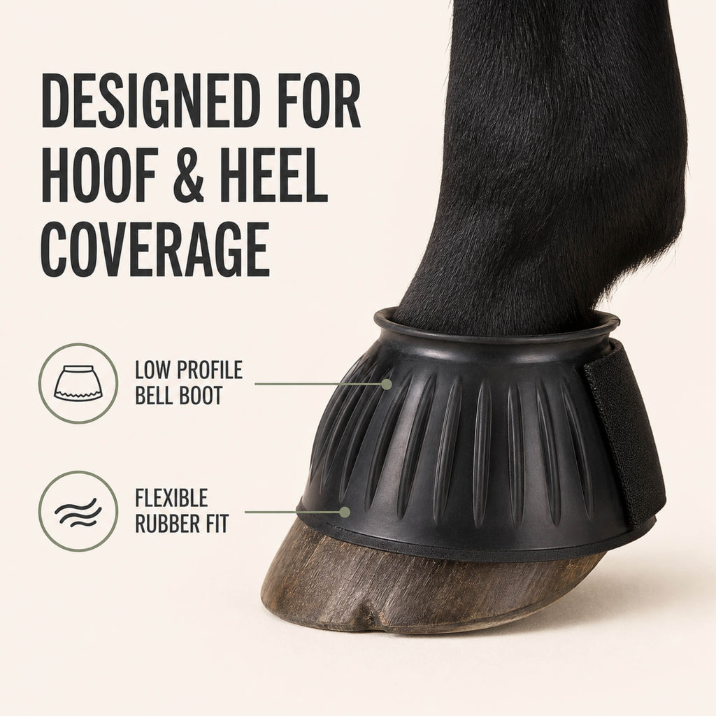 Stride Shield rubber bell boots for horse hoof protection - product image 06