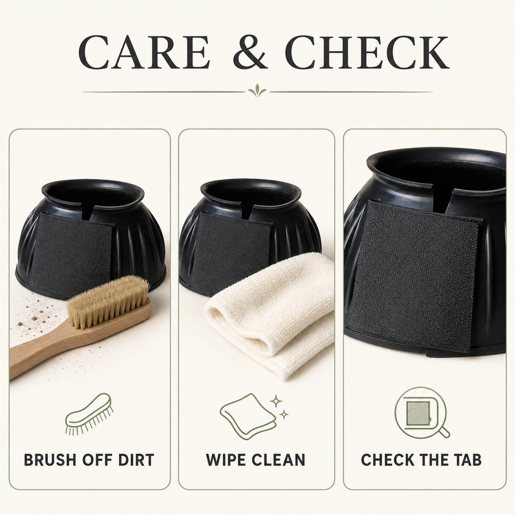 Stride Shield rubber bell boots for horse hoof protection - product image 08