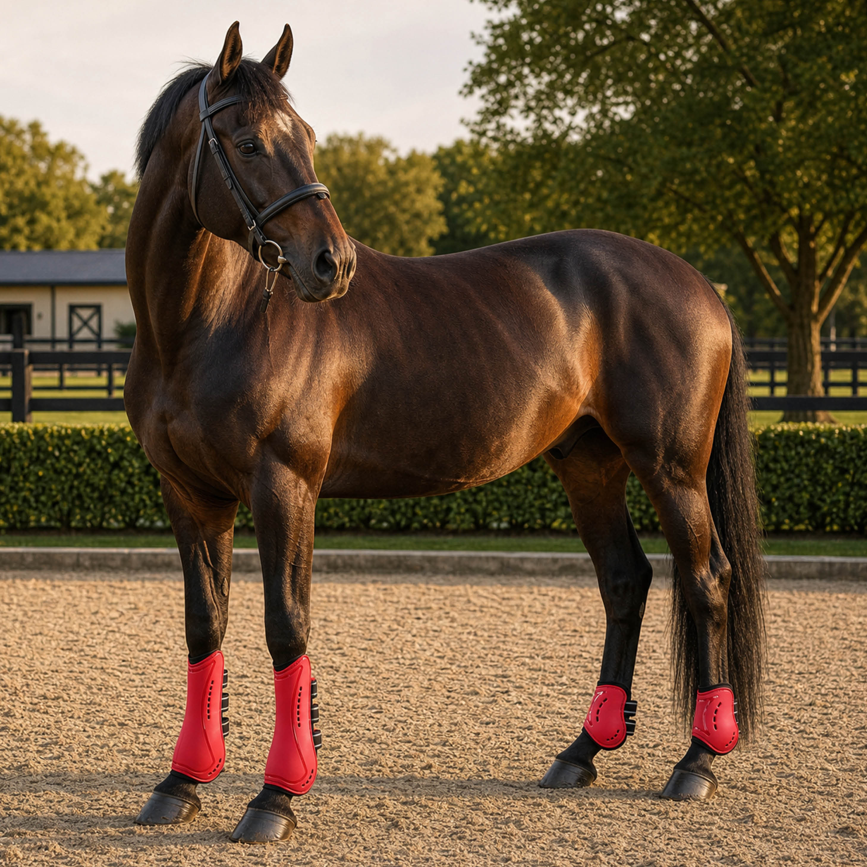 Stride Shield vented tendon and fetlock boot set for horses - product image 06