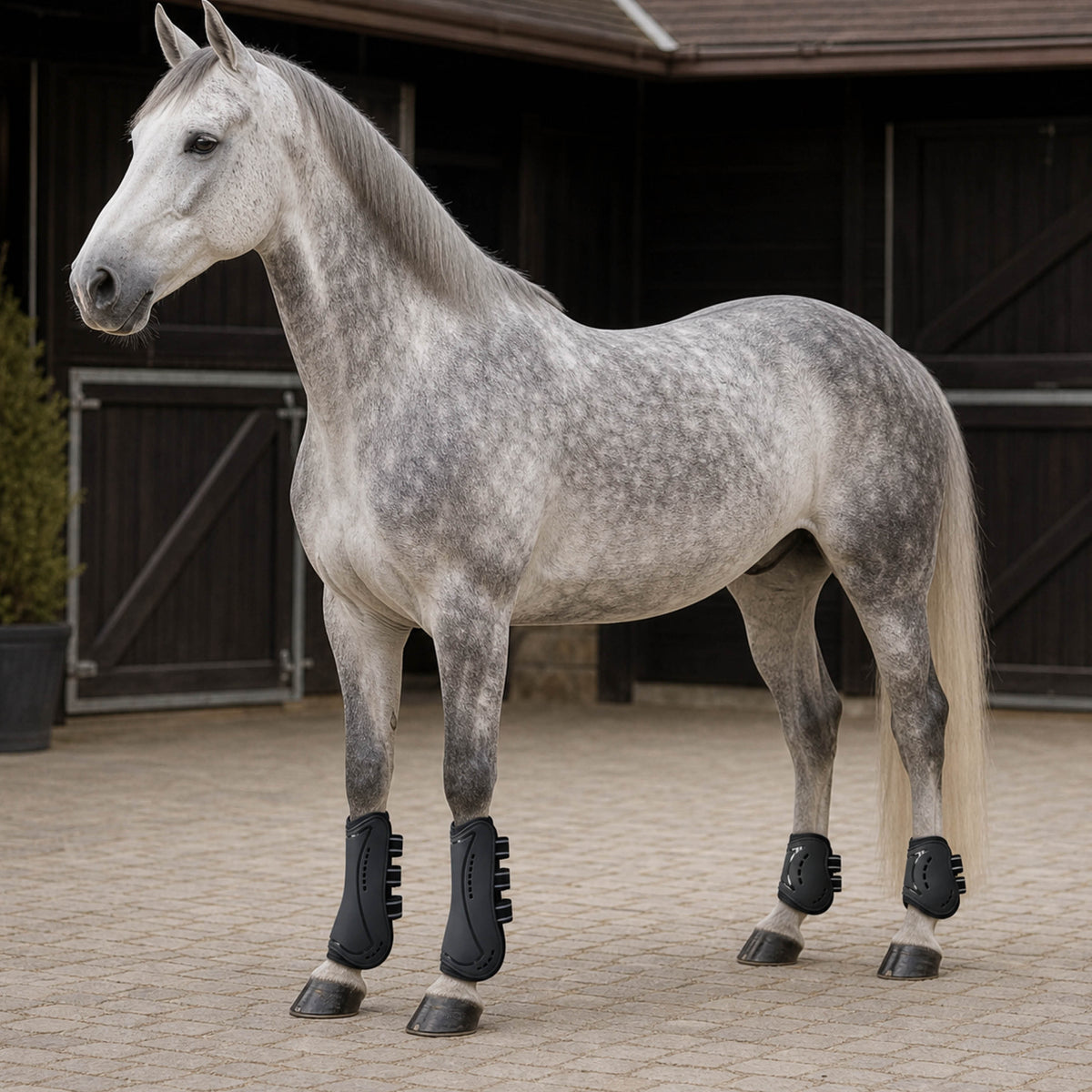 Stride Shield vented tendon and fetlock boot set for horses - product image 02