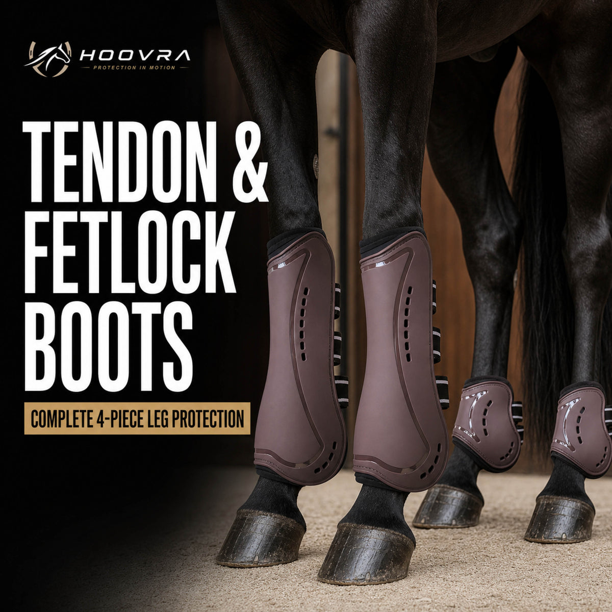 Stride Shield vented tendon and fetlock boot set for horses - product image 08